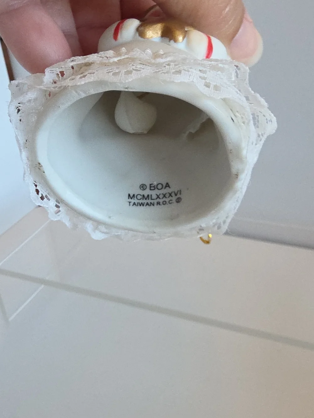 Vintage 1986 Porcelain Jolly Jingles Collector Bell Angel Ornament